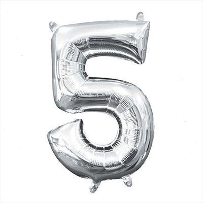 בלון סיפרה "5" בכסף