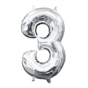 בלון סיפרה "3" בכסף