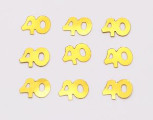 קונפטי לפיזור על השולחן - גיל 40