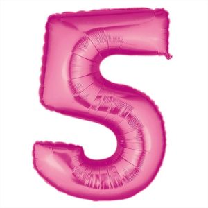 בלון סיפרה 5" ורוד פוקסיה