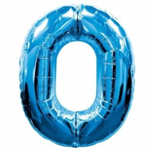 בלון סיפרה "0" כחול