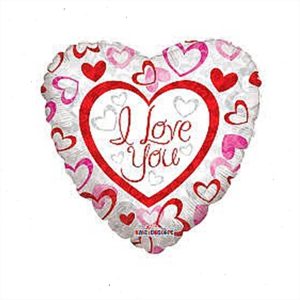 בלון לב I LOVE U