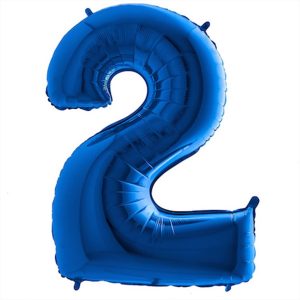 בלון סיפרה "2" כחול