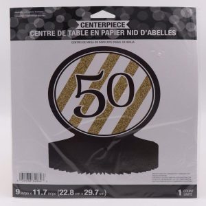 קישוט מרכז שולחן ליום הולדת 50