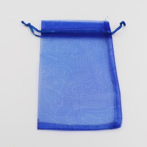 שקיות אורגנזה בכחול, 6 על 8 ס"מ
