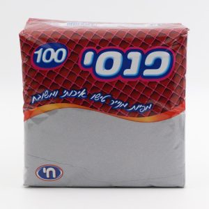 מפיות מרובעות בצבע כסף